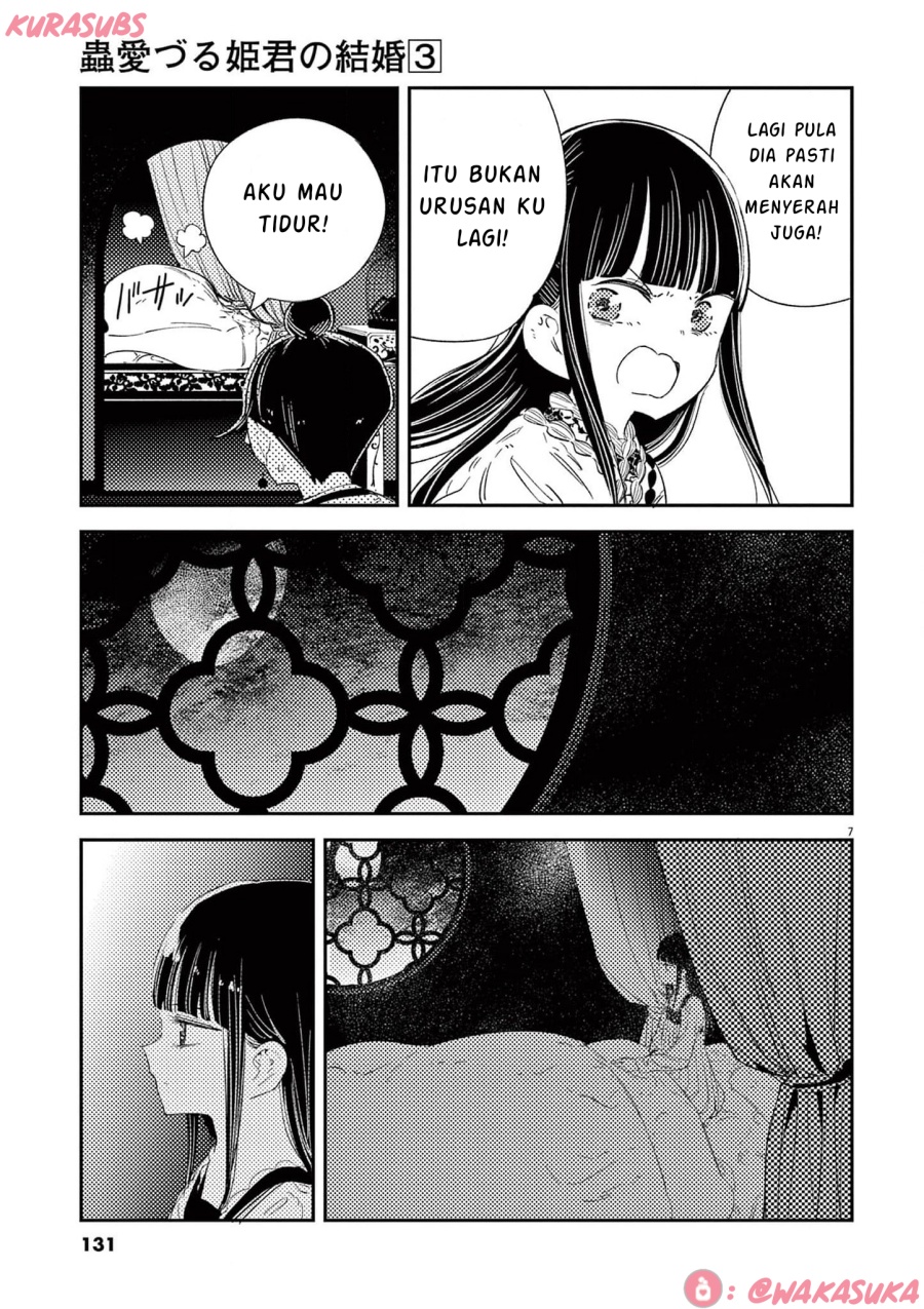 Mushi Mezuru Himegimi no Kekkon Chapter 22 Gambar 7