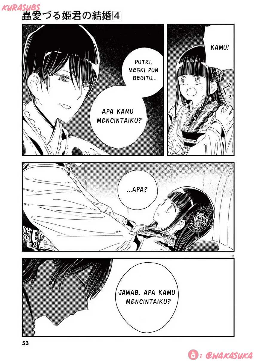 Mushi Mezuru Himegimi no Kekkon Chapter 26 Gambar 11