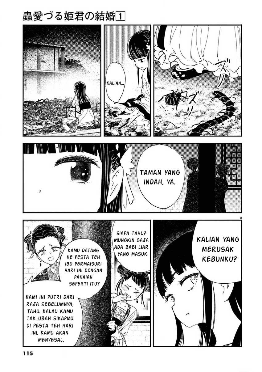 Mushi Mezuru Himegimi no Kekkon Chapter 4 Gambar 9