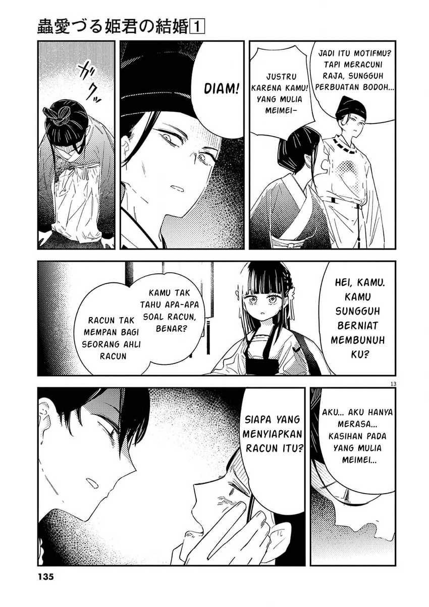 Mushi Mezuru Himegimi no Kekkon Chapter 5 Gambar 14