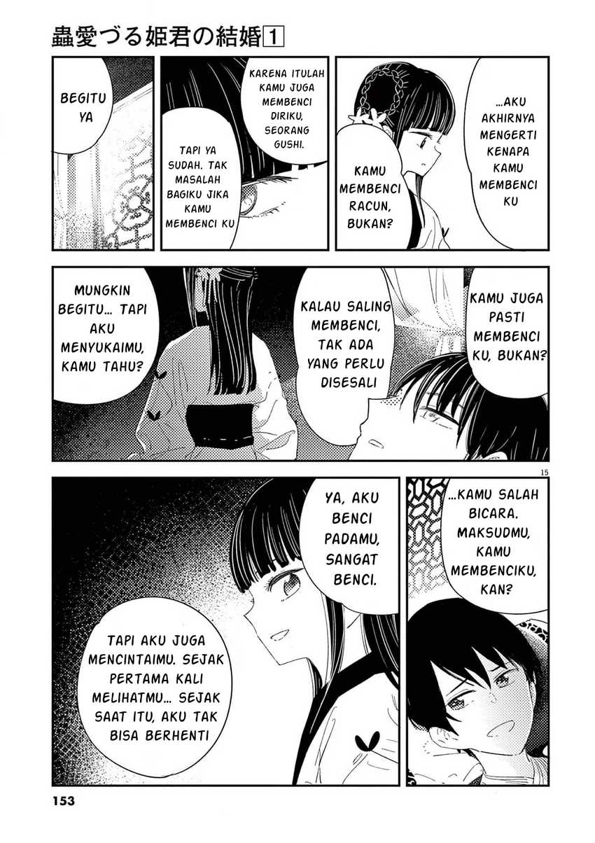 Mushi Mezuru Himegimi no Kekkon Chapter 6 Gambar 16