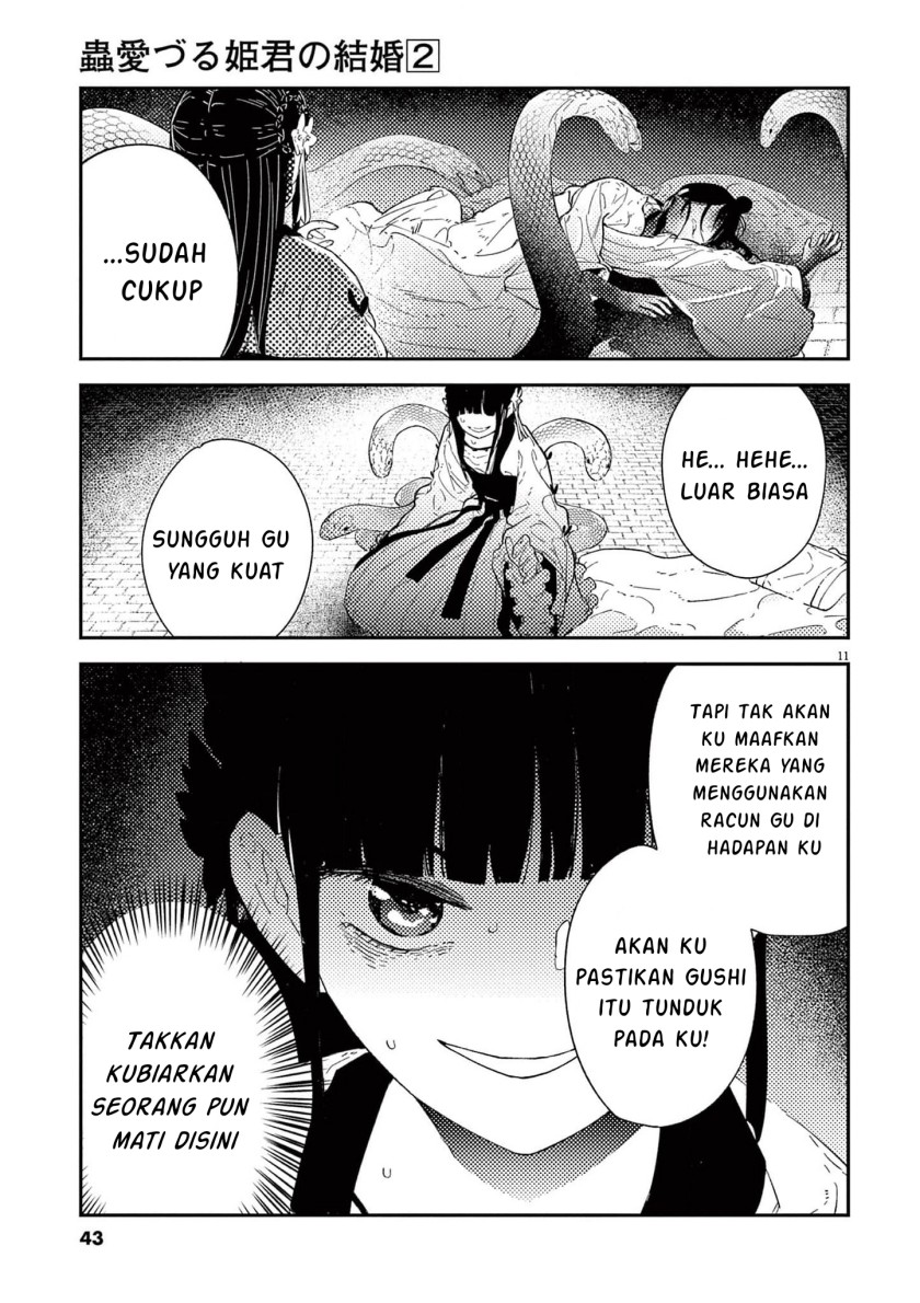 Mushi Mezuru Himegimi no Kekkon Chapter 9 Gambar 11