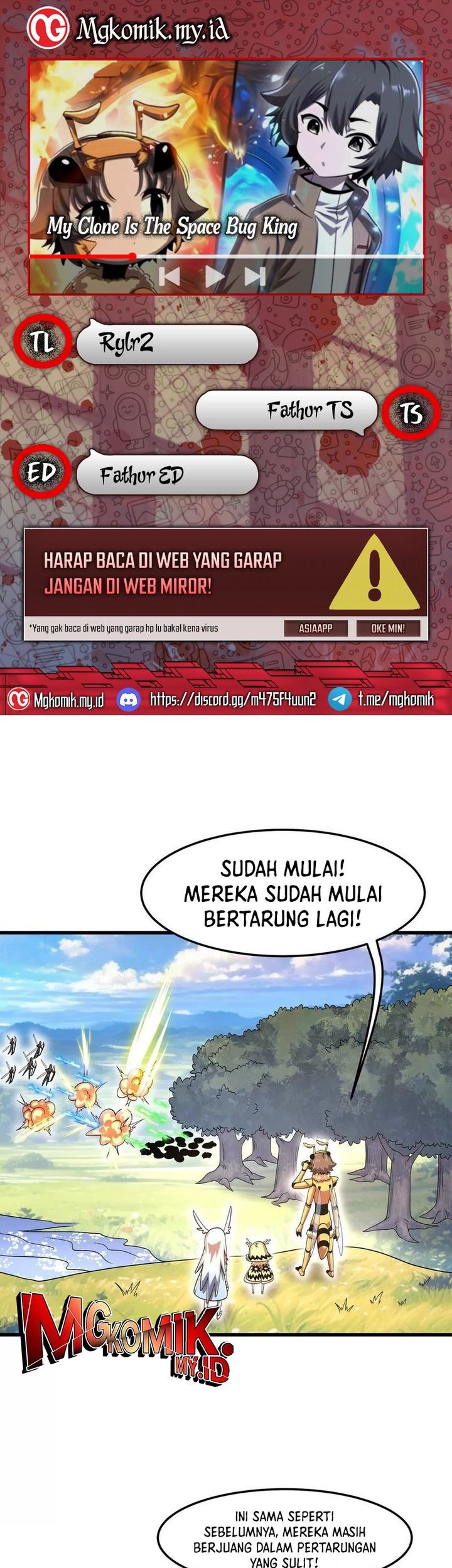 Komik My Clone is the Space Bug King Chapter 40 gambar nomor 1