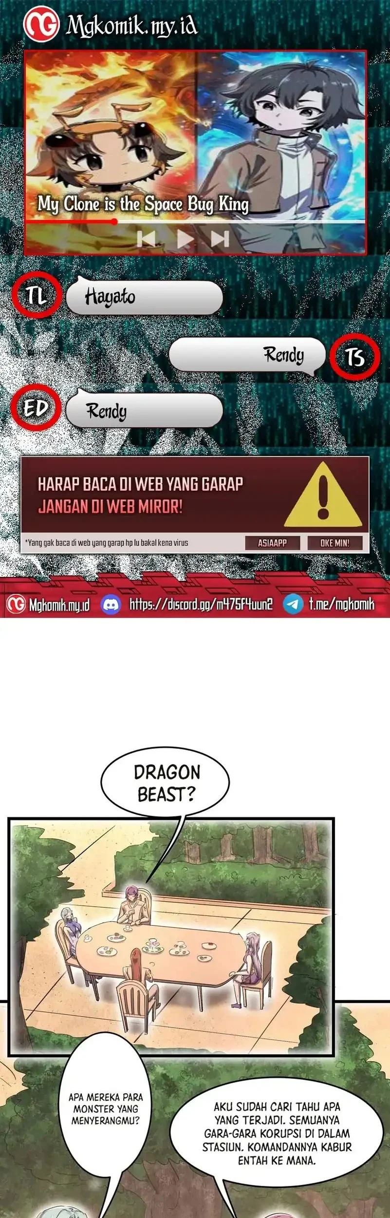 Komik My Clone is the Space Bug King Chapter 60 gambar nomor 1