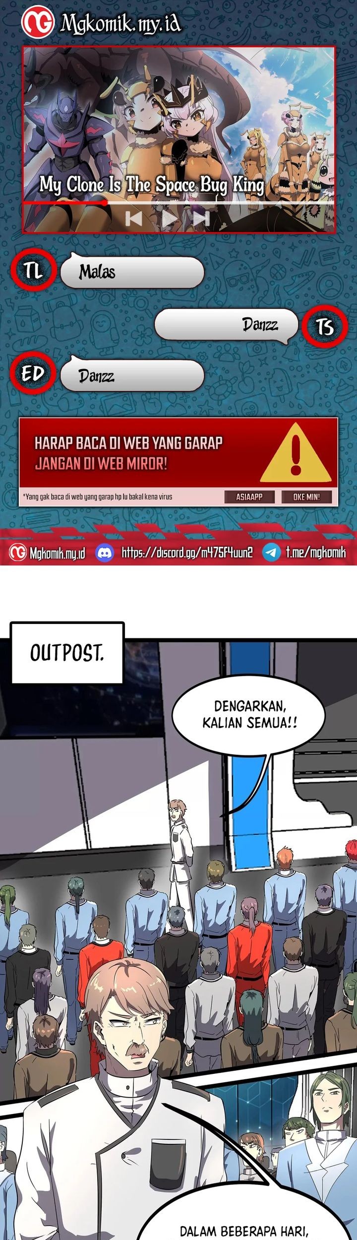 Komik My Clone is the Space Bug King Chapter 1 gambar nomor 1