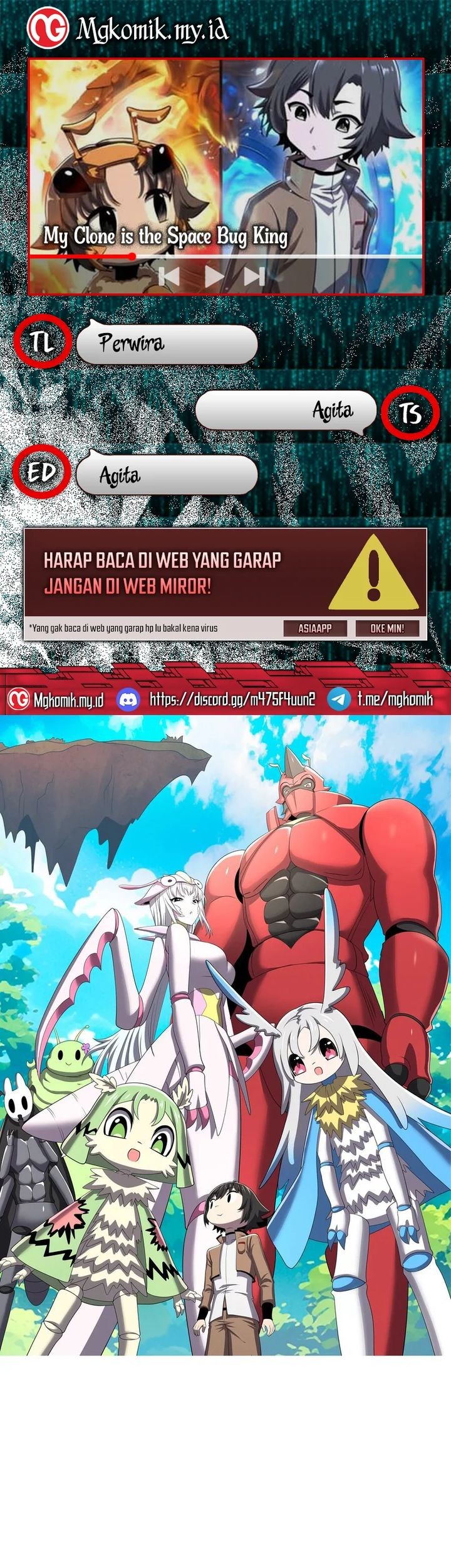 Komik My Clone is the Space Bug King Chapter 16 gambar nomor 1