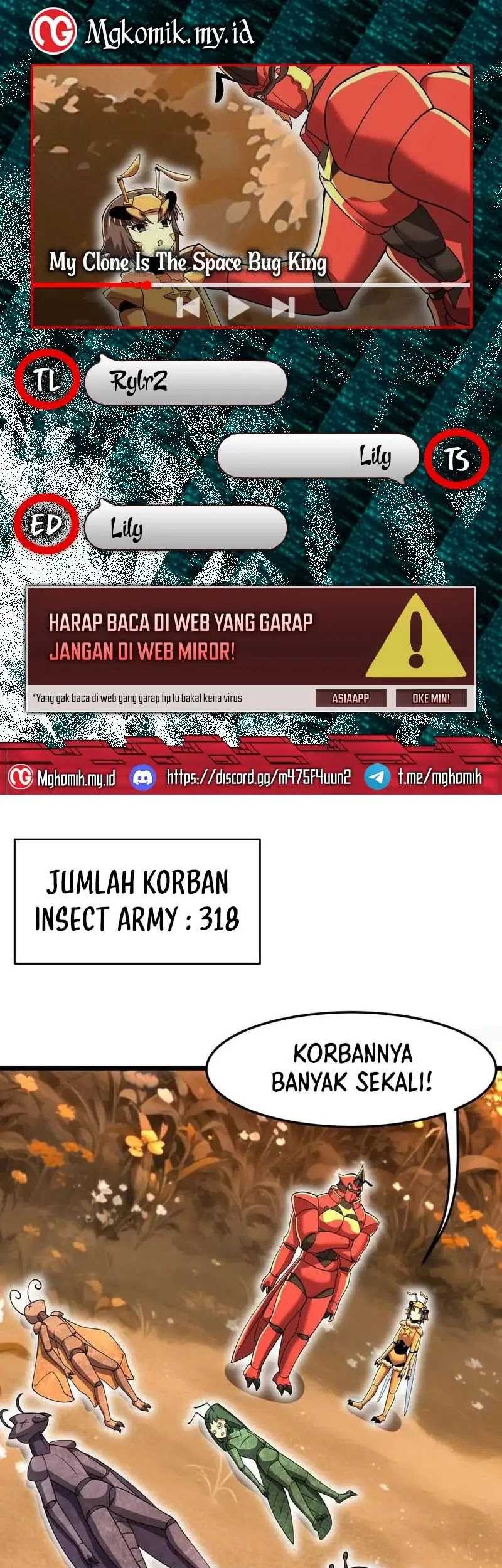 Komik My Clone is the Space Bug King Chapter 26 gambar nomor 1