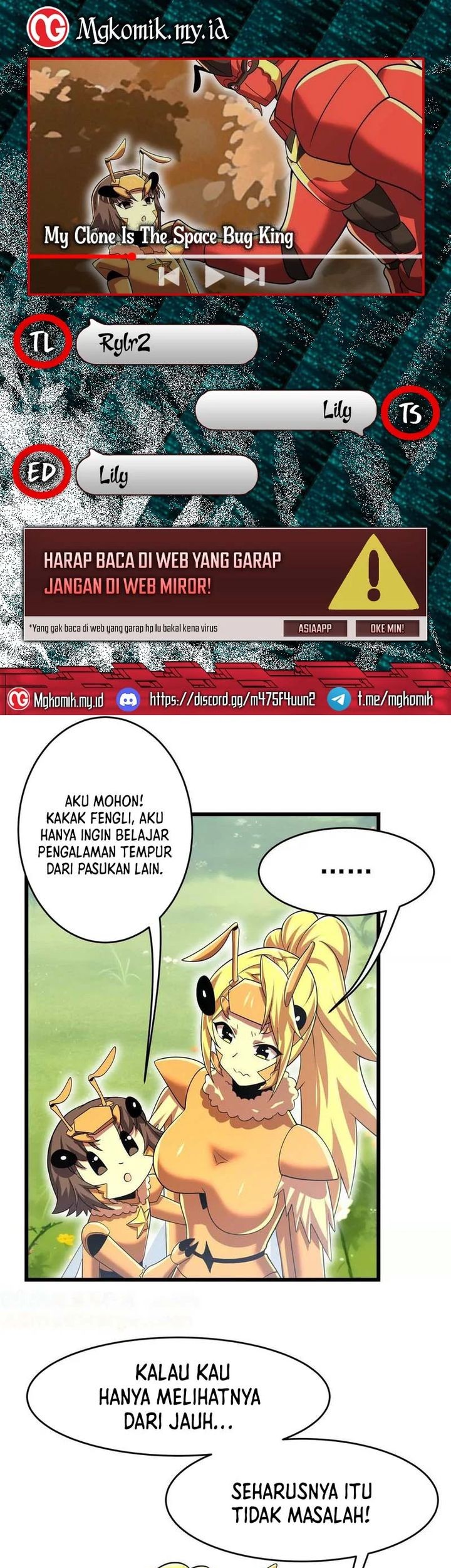Komik My Clone is the Space Bug King Chapter 27 gambar nomor 1