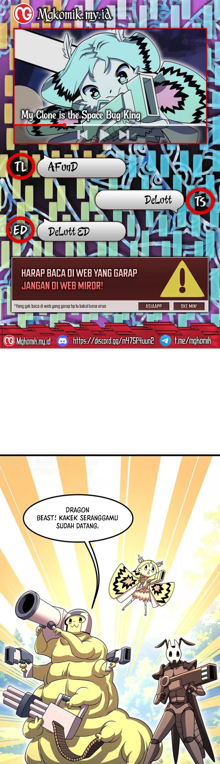 Komik My Clone is the Space Bug King Chapter 36 gambar nomor 1