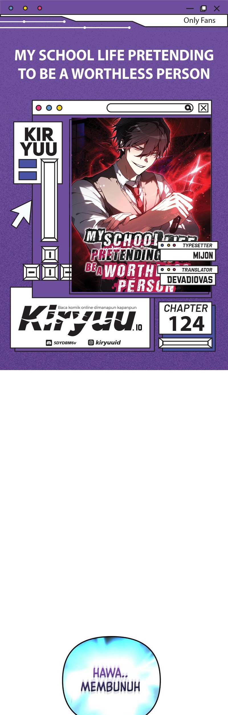 Komik My School Life Pretending to Be a Worthless Person Chapter 124 gambar nomor 1