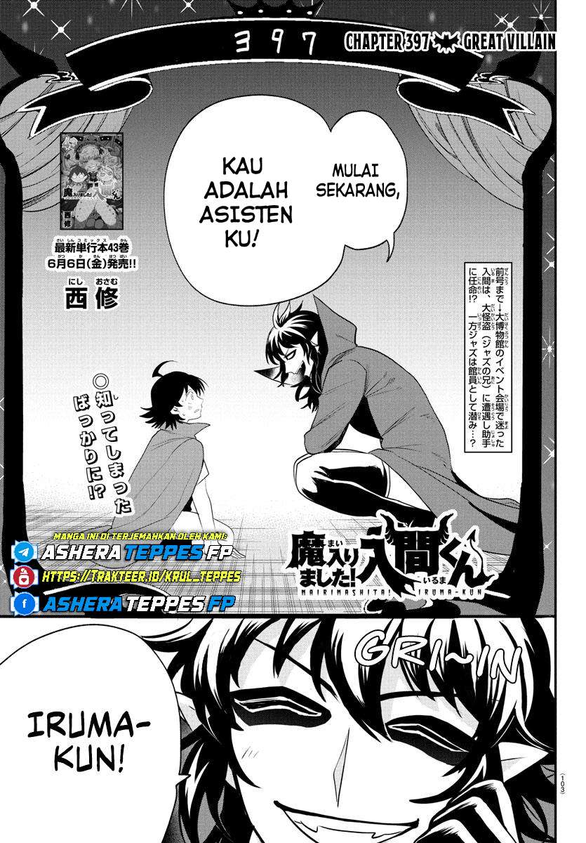 Manga Mairimashita! Iruma-kun Chapter 397 gambar nomor 2