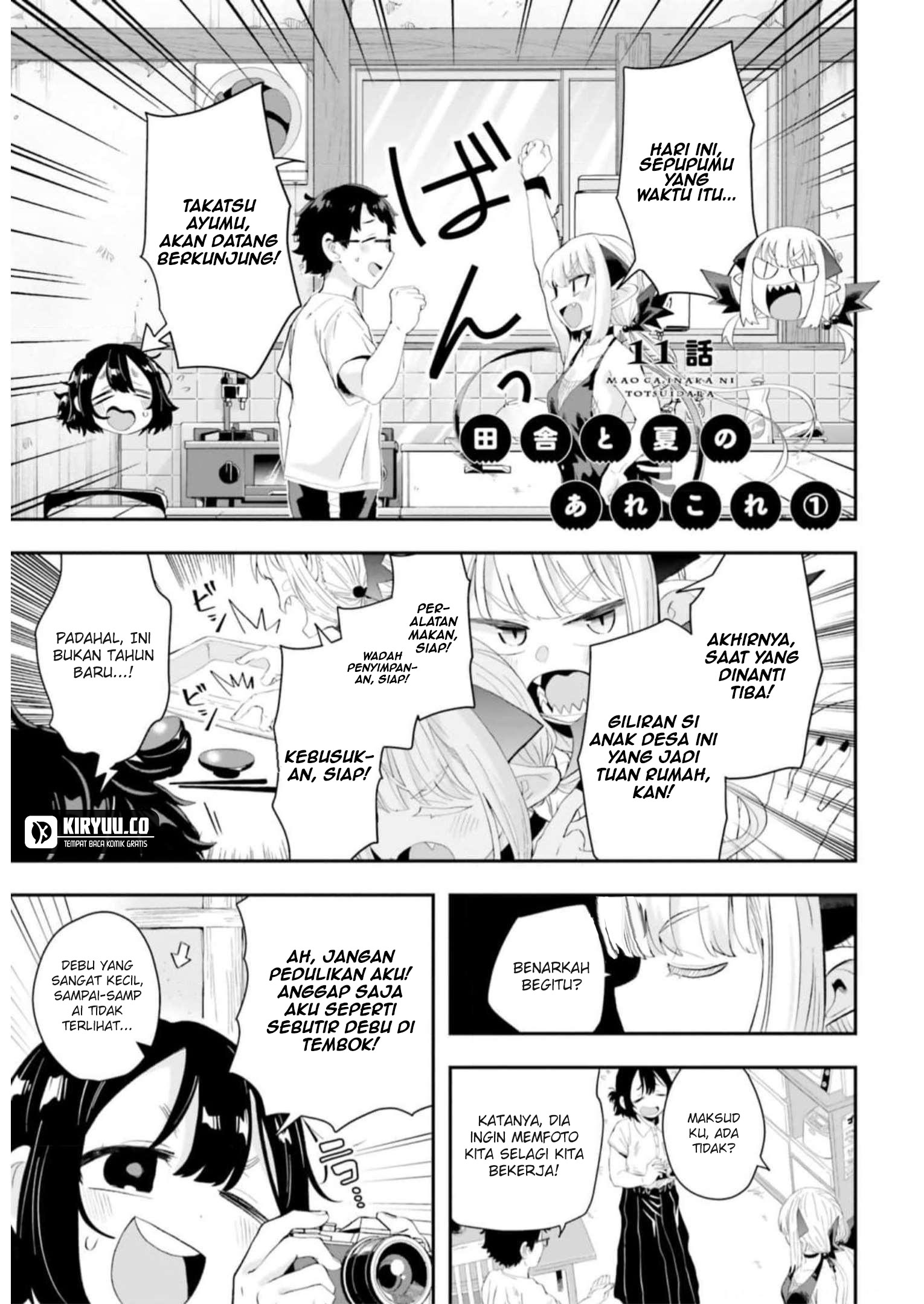Komik Maou ga Inaka ni Totsuidara Chapter 11 gambar nomor 1