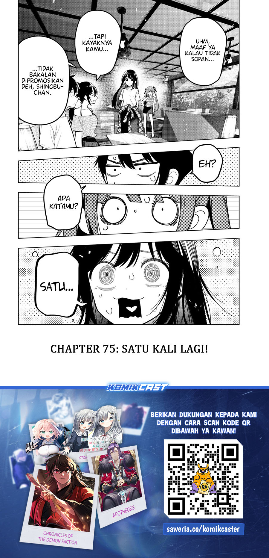 Mayonaka Heart Tune Chapter 75 Gambar 20