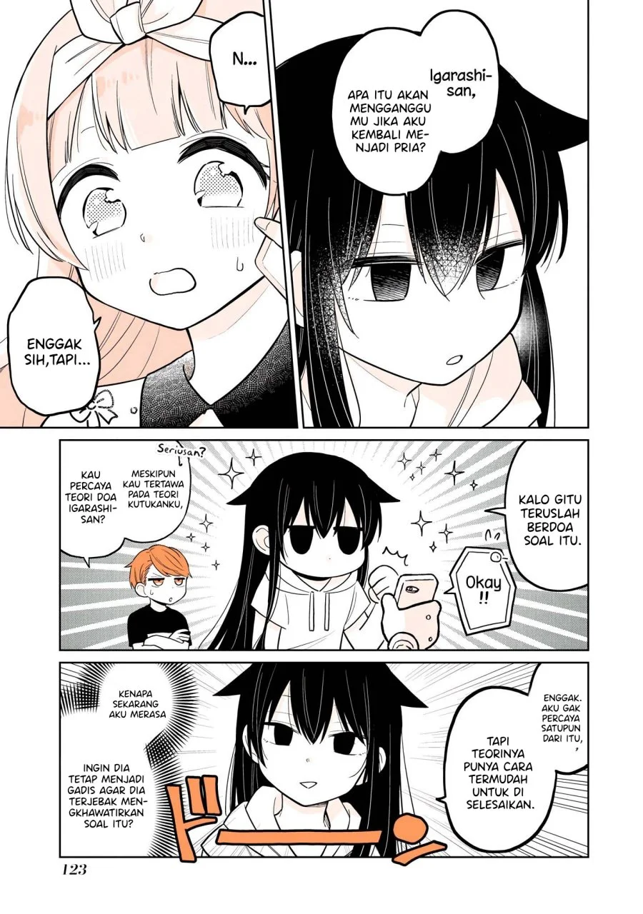 Mendoku Sagari Danshi Koukousei ga Asa Okitara Onnanoko ni Natteita Hanashi Chapter 15.1 Gambar 10