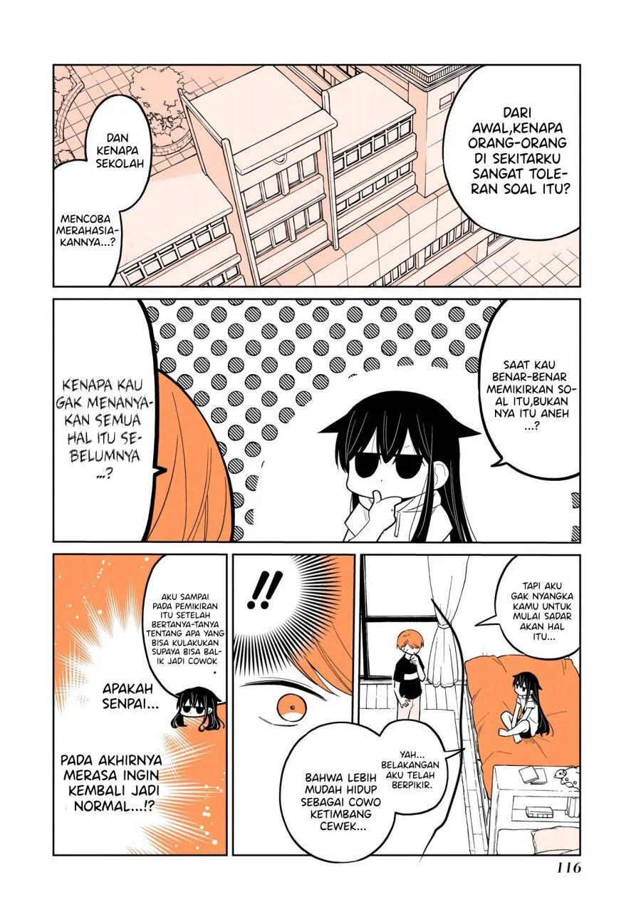 Mendoku Sagari Danshi Koukousei ga Asa Okitara Onnanoko ni Natteita Hanashi Chapter 15.1 Gambar 3