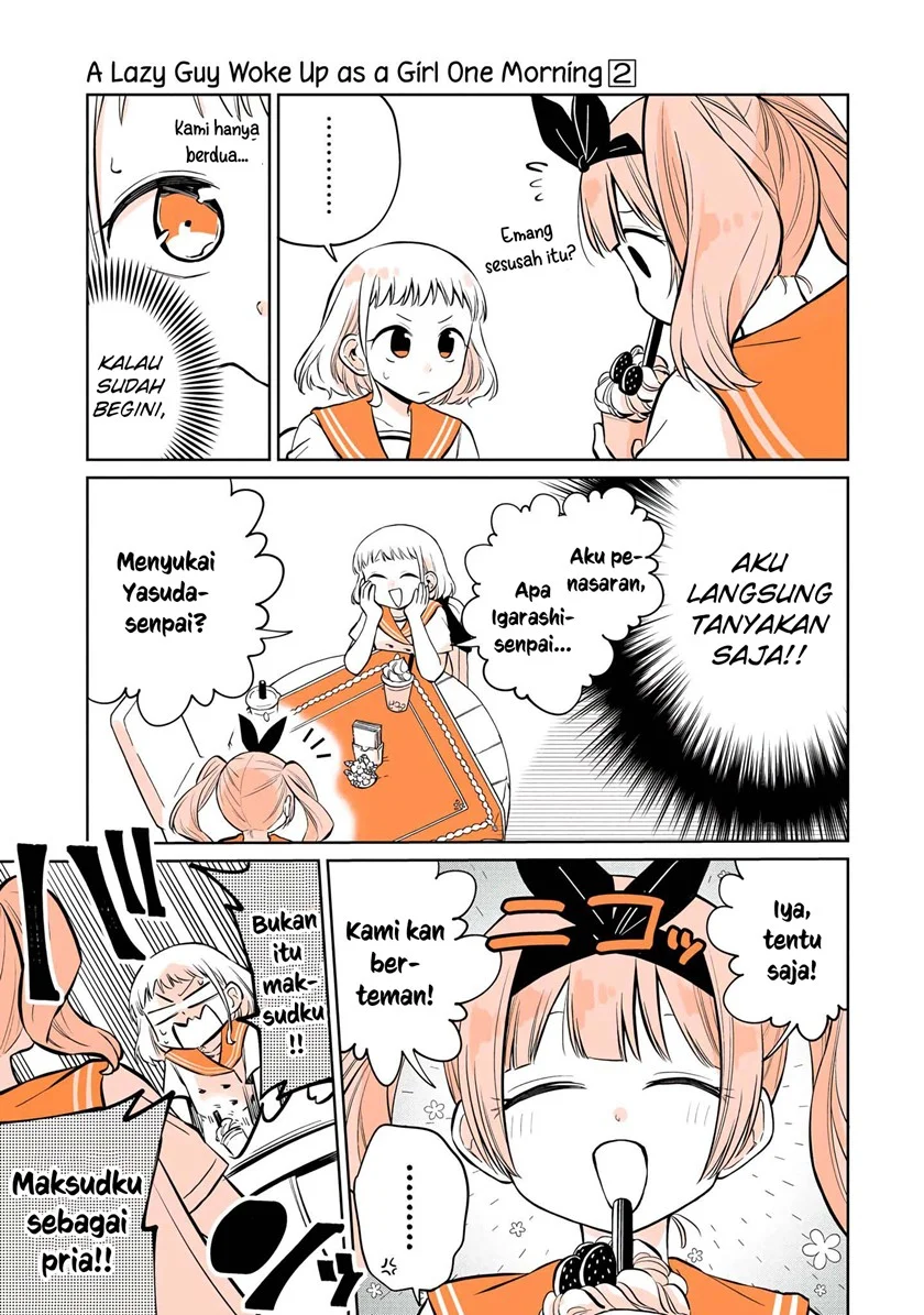 Mendoku Sagari Danshi Koukousei ga Asa Okitara Onnanoko ni Natteita Hanashi Chapter 10 Gambar 14