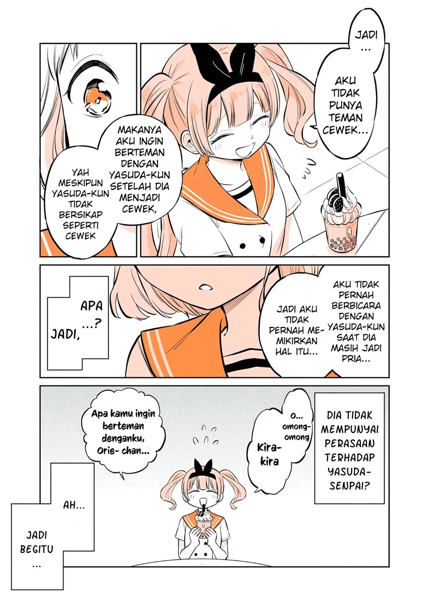 Mendoku Sagari Danshi Koukousei ga Asa Okitara Onnanoko ni Natteita Hanashi Chapter 10 Gambar 16