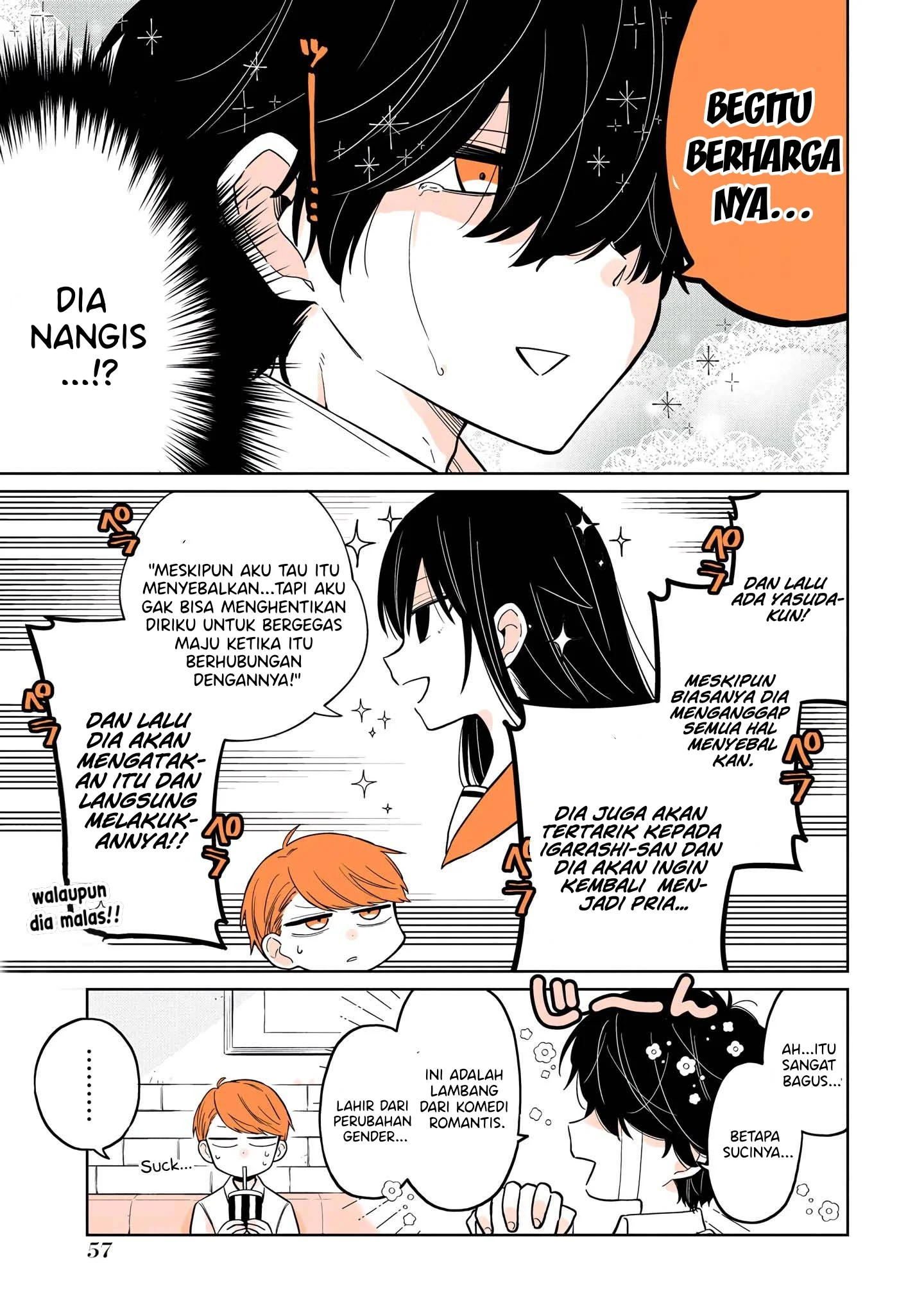 Mendoku Sagari Danshi Koukousei ga Asa Okitara Onnanoko ni Natteita Hanashi Chapter 12 Gambar 9