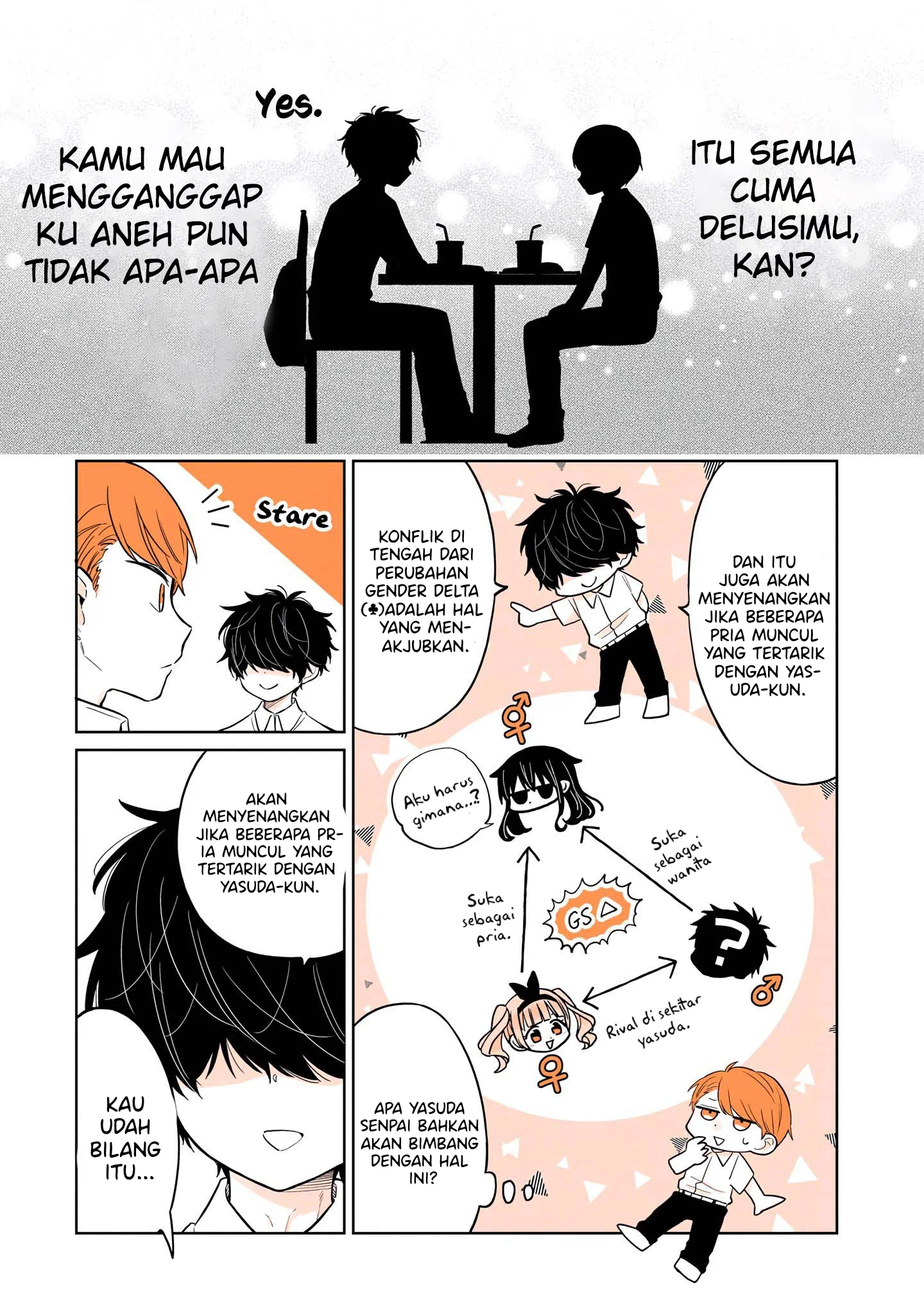 Mendoku Sagari Danshi Koukousei ga Asa Okitara Onnanoko ni Natteita Hanashi Chapter 12 Gambar 10