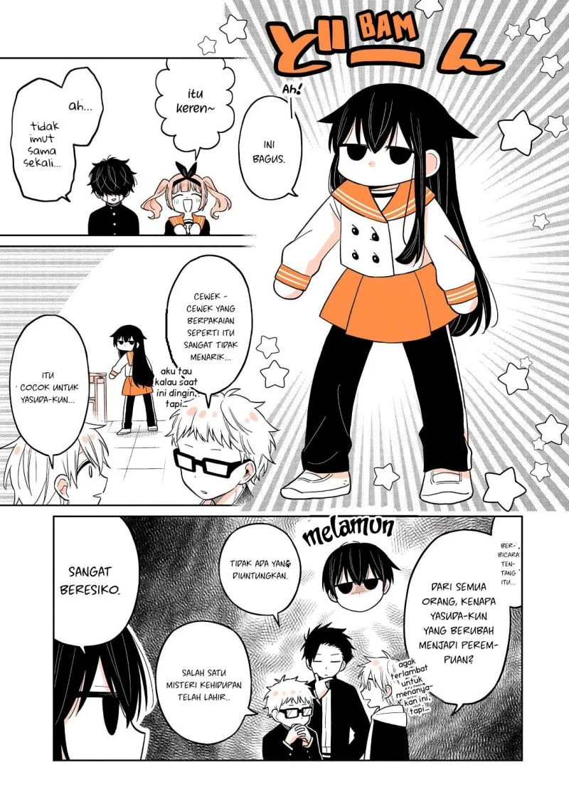 Mendoku Sagari Danshi Koukousei ga Asa Okitara Onnanoko ni Natteita Hanashi Chapter 22 Gambar 10