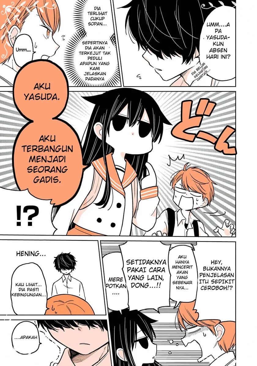 Mendoku Sagari Danshi Koukousei ga Asa Okitara Onnanoko ni Natteita Hanashi Chapter 3 Gambar 6