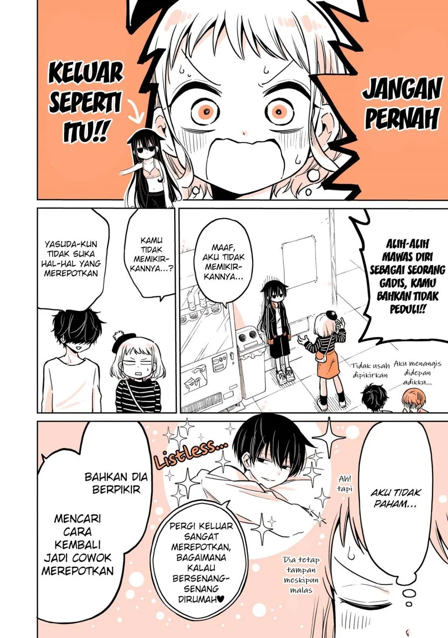 Mendoku Sagari Danshi Koukousei ga Asa Okitara Onnanoko ni Natteita Hanashi Chapter 6 Gambar 10