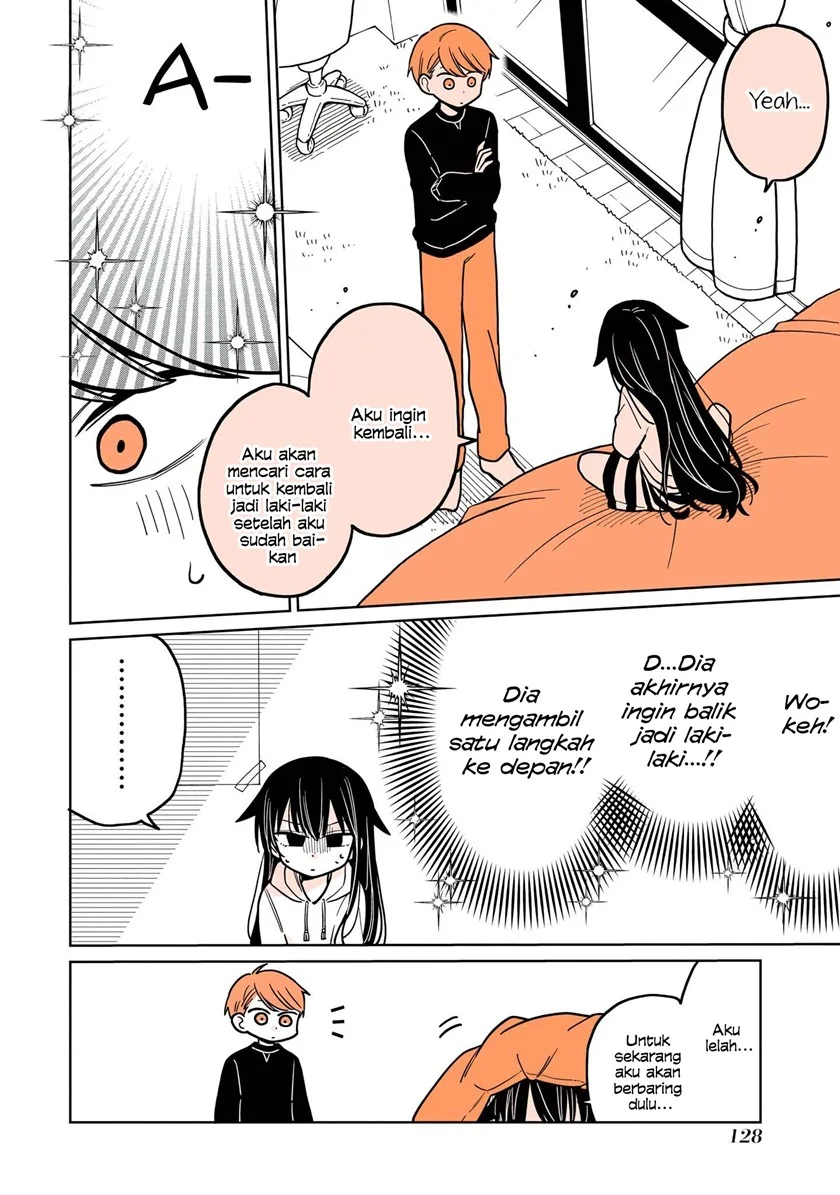 Mendoku Sagari Danshi Koukousei ga Asa Okitara Onnanoko ni Natteita Hanashi Chapter 8.1 Gambar 11