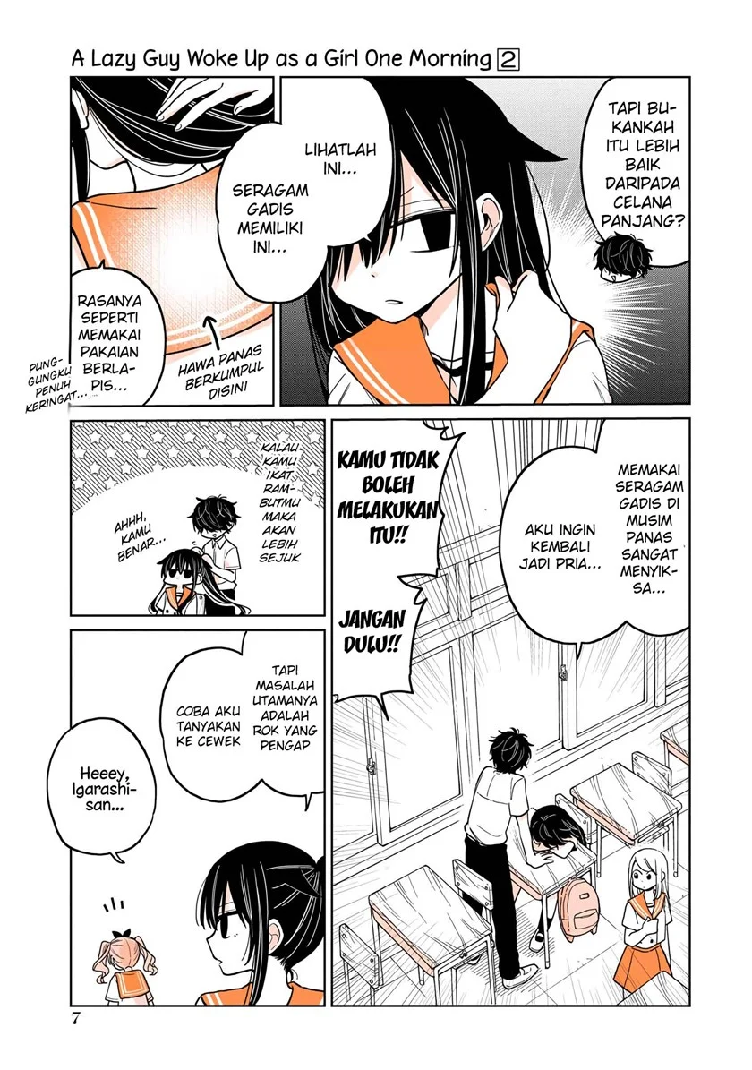 Mendoku Sagari Danshi Koukousei ga Asa Okitara Onnanoko ni Natteita Hanashi Chapter 9 Gambar 9