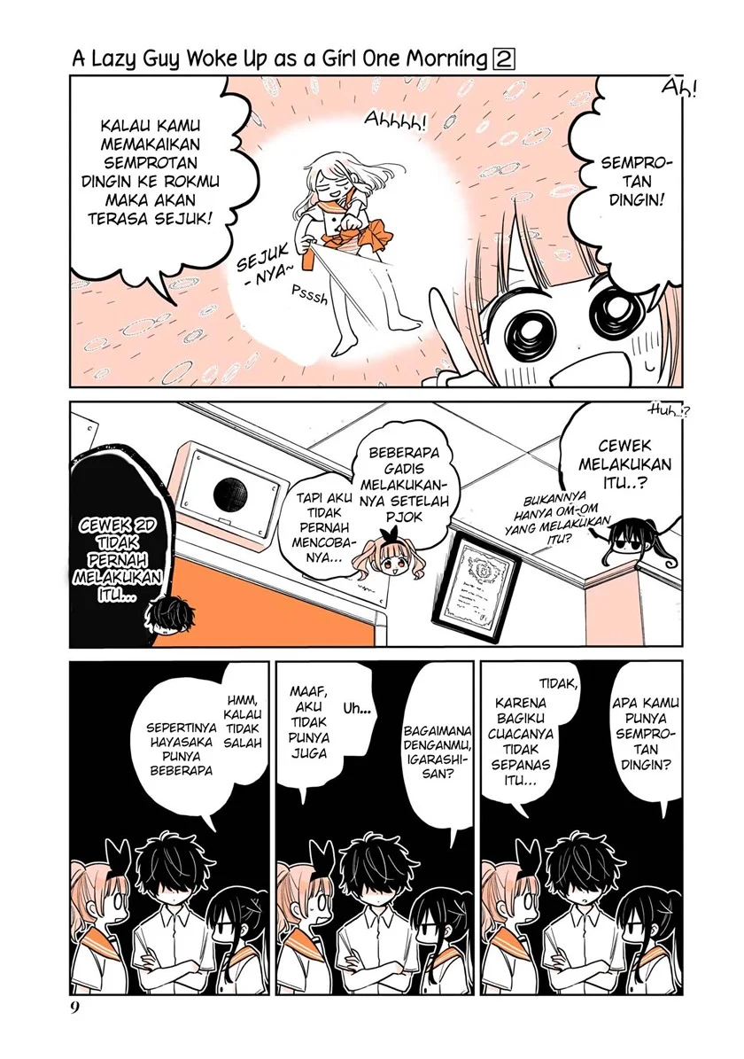 Mendoku Sagari Danshi Koukousei ga Asa Okitara Onnanoko ni Natteita Hanashi Chapter 9 Gambar 11