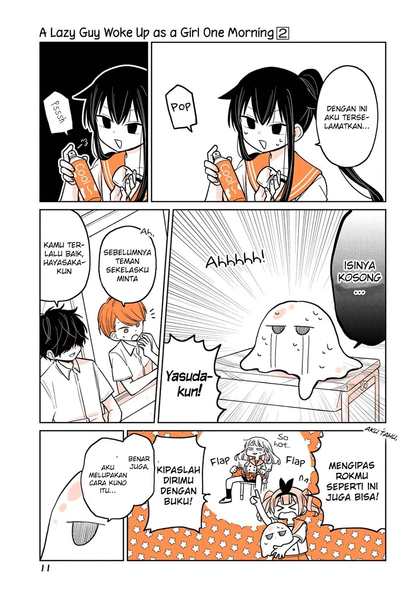 Mendoku Sagari Danshi Koukousei ga Asa Okitara Onnanoko ni Natteita Hanashi Chapter 9 Gambar 13