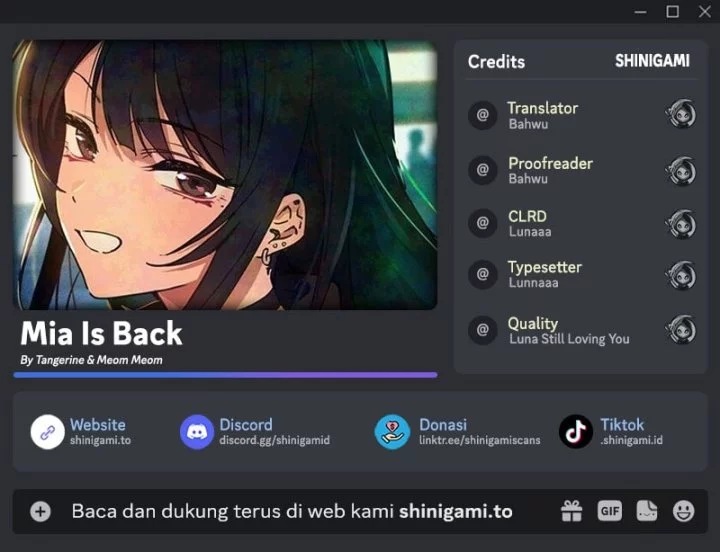 Komik Mia Has Returned Chapter 14 gambar nomor 1