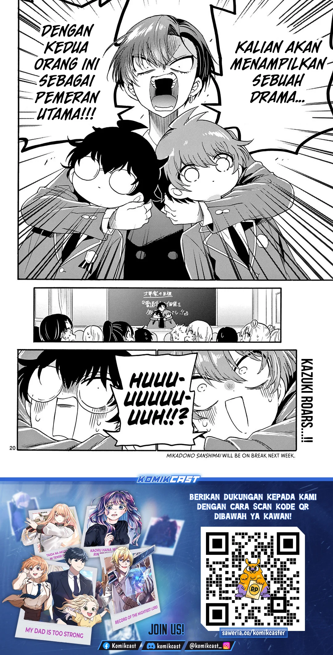 Mikadono Sanshimai wa Angai, Choroi Chapter 159 Gambar 21