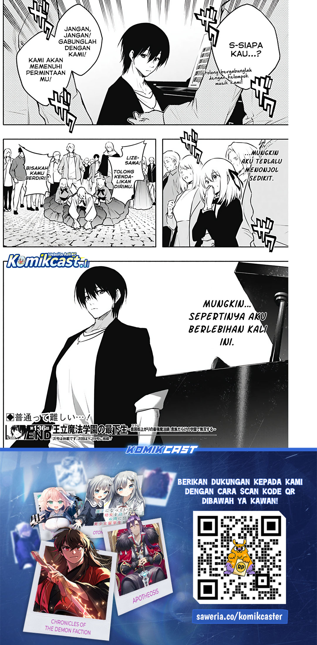 Ouritsu Mahou Gakuen no Saikasei: Slum Agari no Saikyou Mahoushi, Kizoku darake no Gakuen de Musou suru Chapter 136 Gambar 19