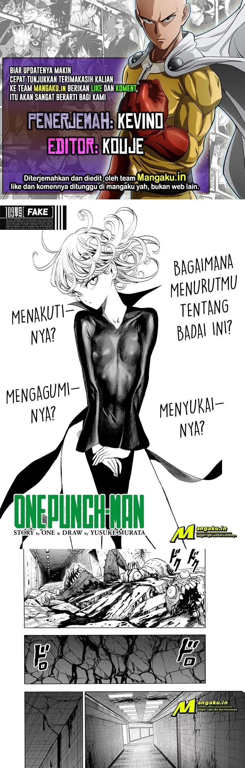 Komik One Punch Man Chapter 197.2 gambar nomor 1