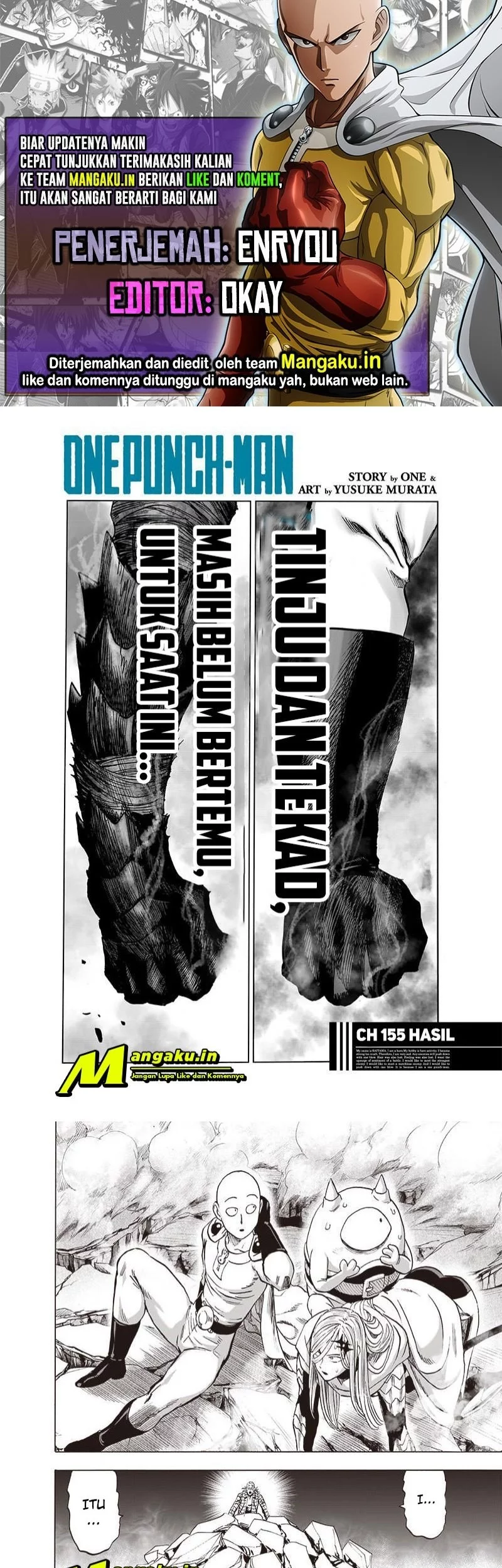 Komik One Punch Man Chapter 203.1 gambar nomor 1