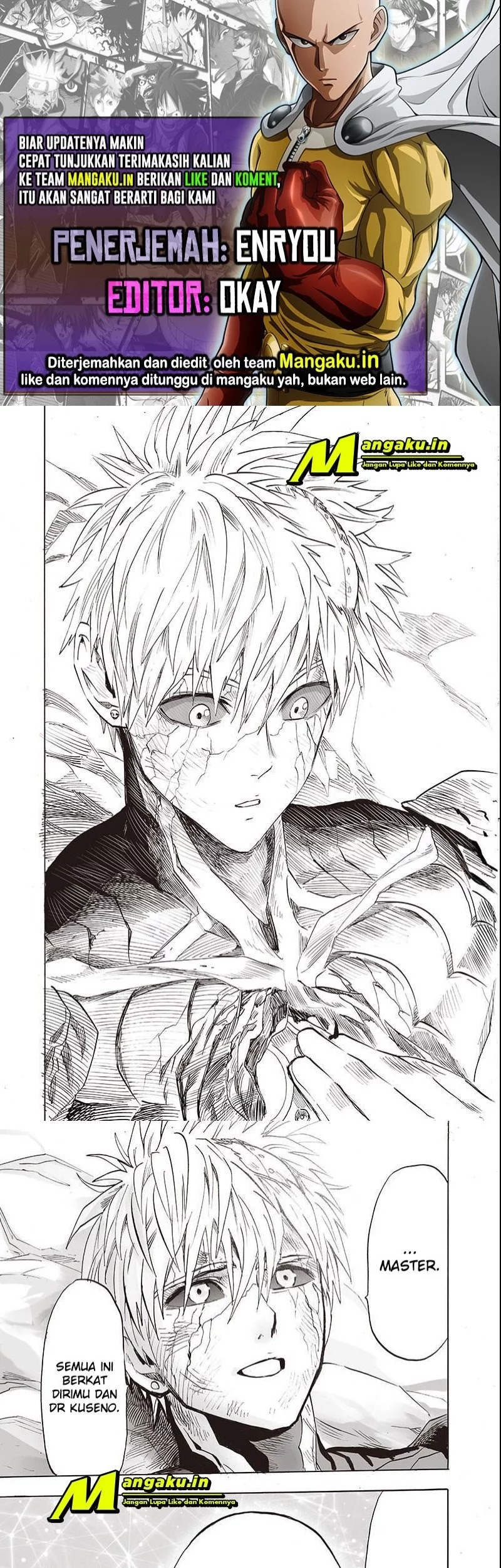 Komik One Punch Man Chapter 203.2 gambar nomor 1