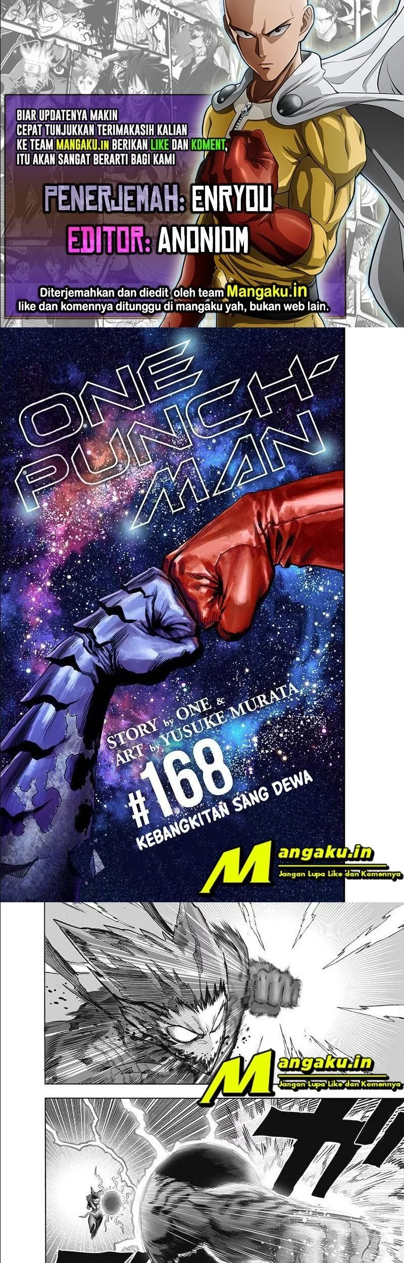 Komik One Punch Man Chapter 216.1 gambar nomor 1