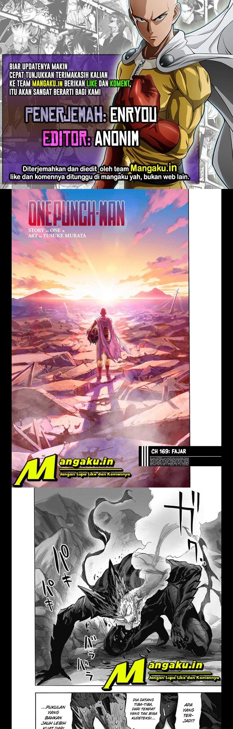 Komik One Punch Man Chapter 217.1 gambar nomor 1