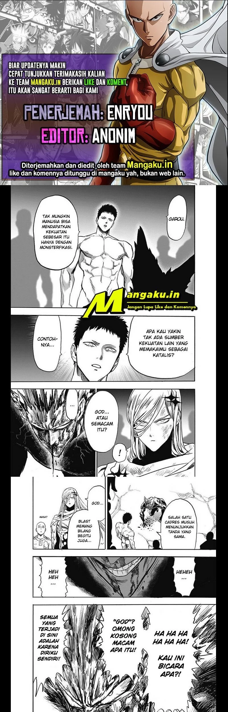 Komik One Punch Man Chapter 217.2 gambar nomor 1