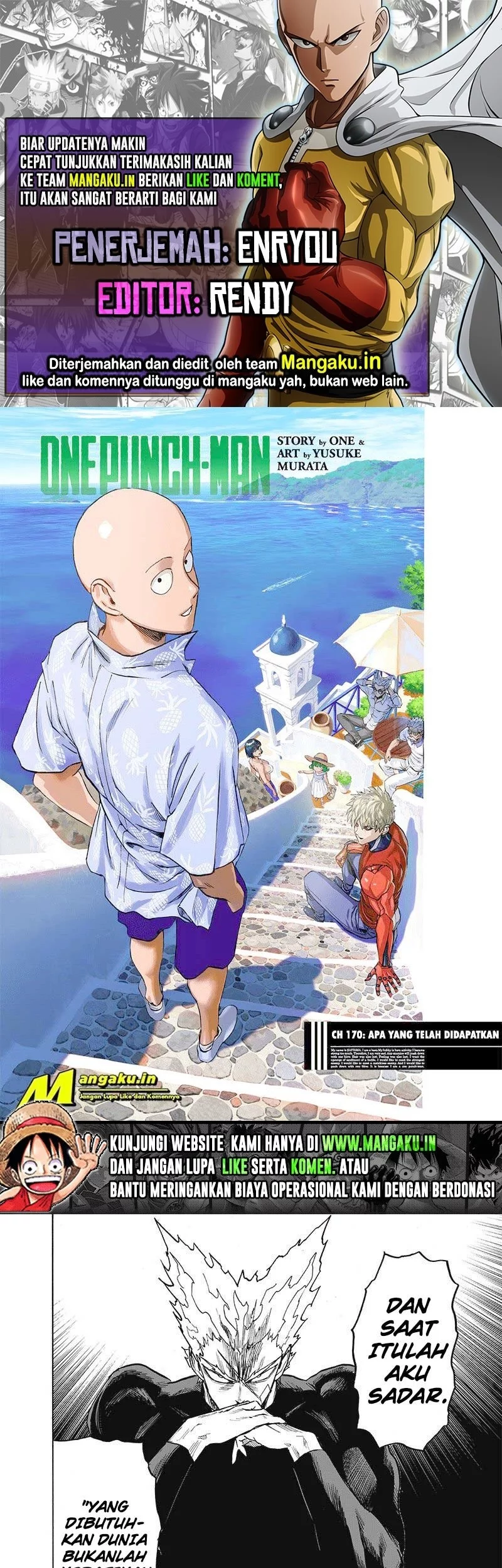 Komik One Punch Man Chapter 218 gambar nomor 1
