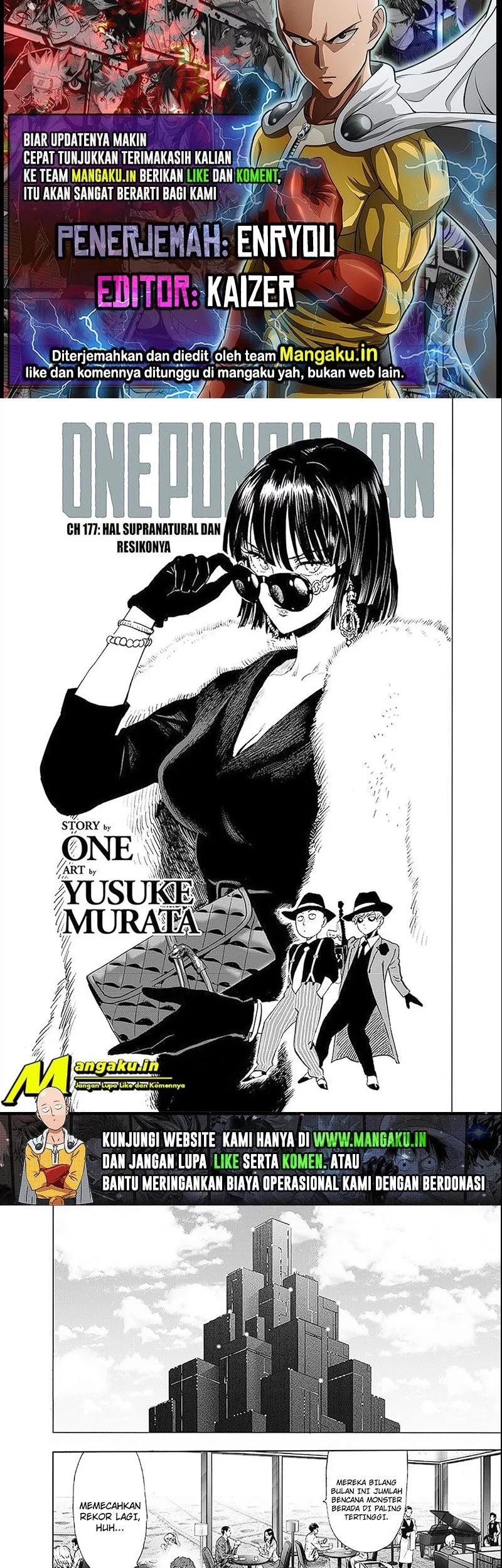 Komik One Punch Man Chapter 225 gambar nomor 1