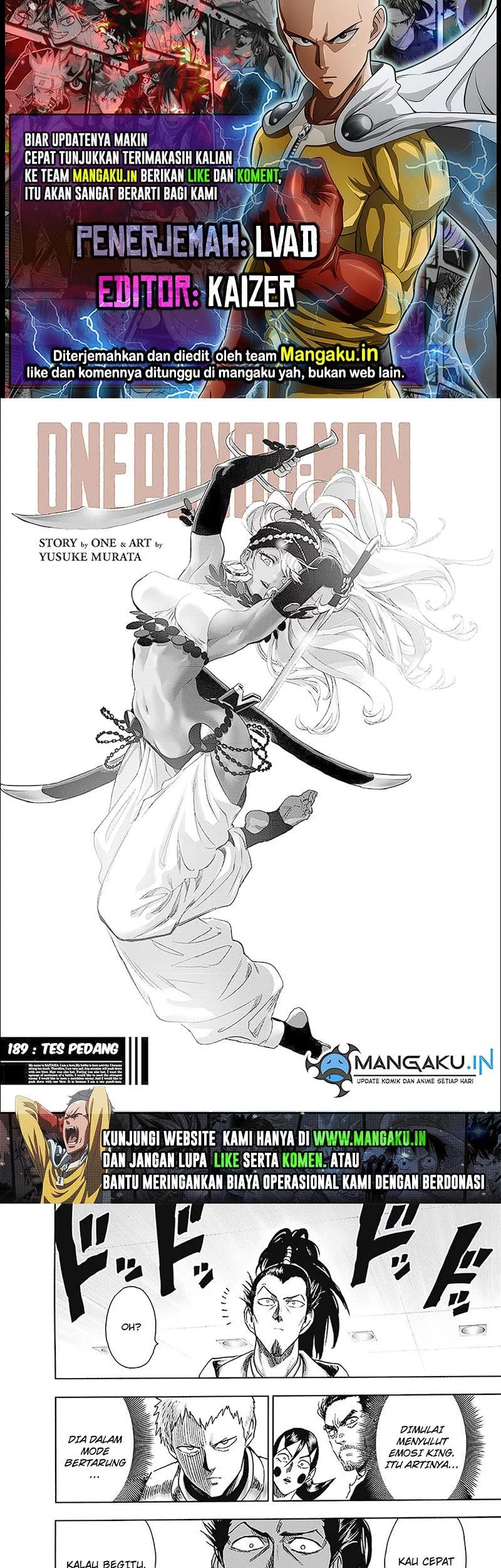 Komik One Punch Man Chapter 237 gambar nomor 1
