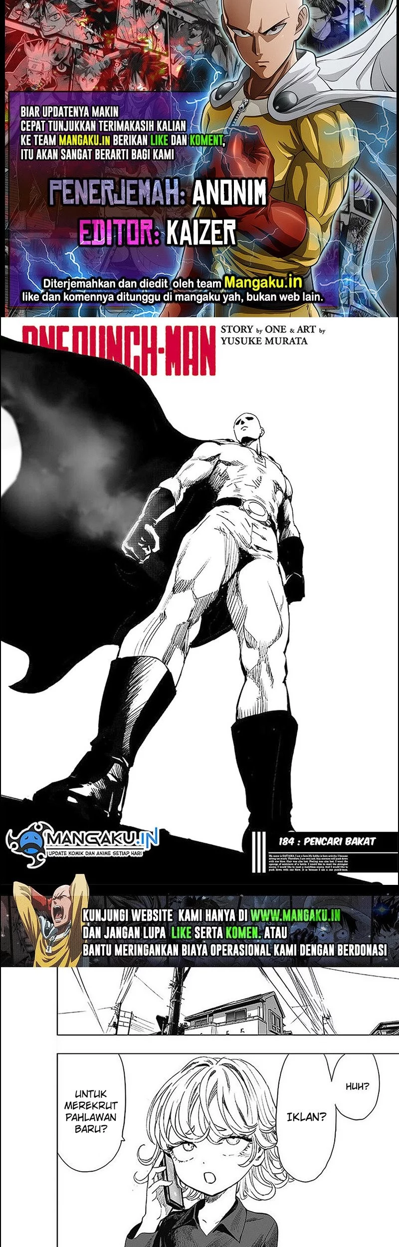 Komik One Punch Man Chapter 232 gambar nomor 1