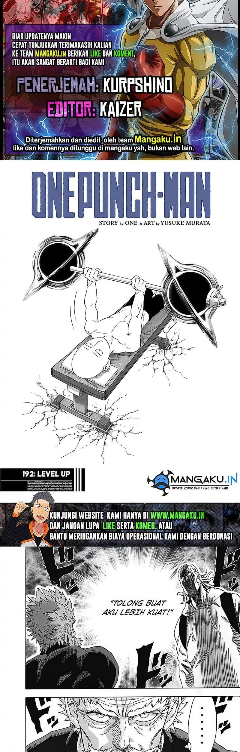 Komik One Punch Man Chapter 240 gambar nomor 1