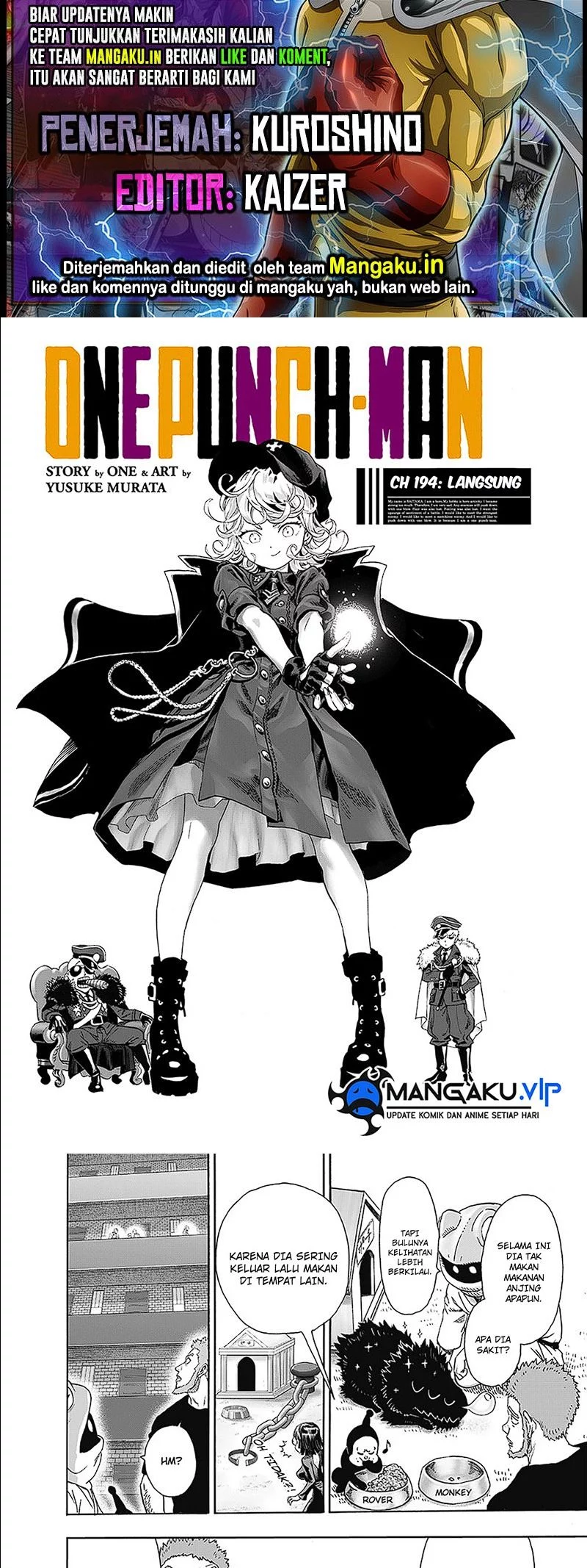 Komik One Punch Man Chapter 242 gambar nomor 1