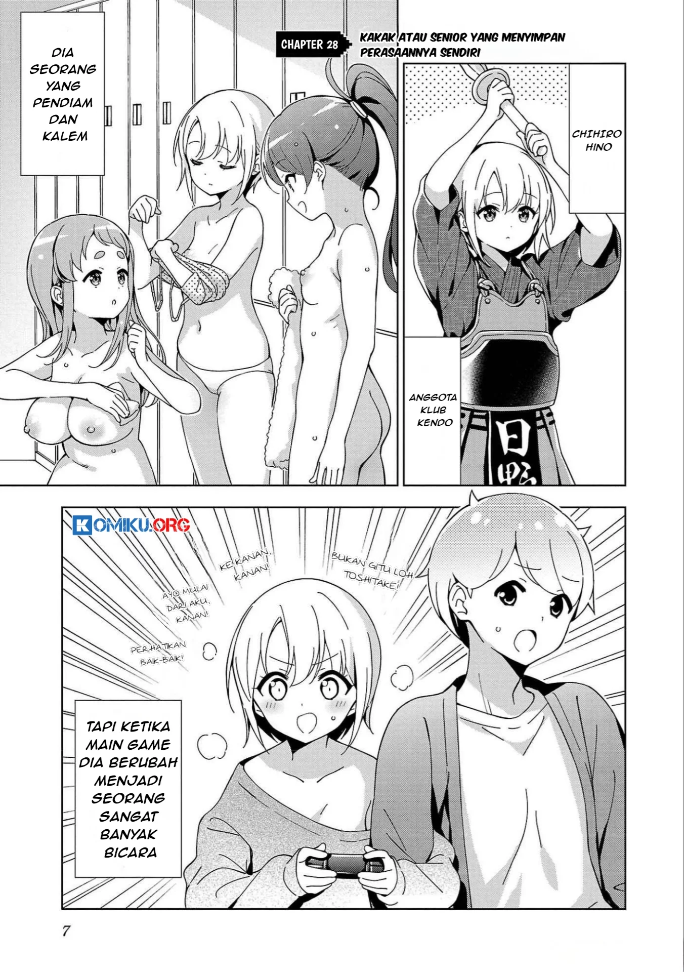 Manga Onee-chan wa Game o Suruto Hito ga Kawaru Onee-chan Chapter 28 gambar nomor 2