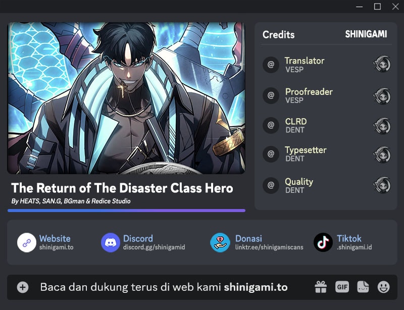 Komik A Disaster-Class Hero Has Returned Chapter 141 gambar nomor 1