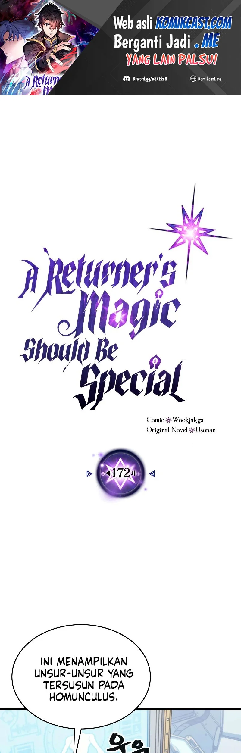 Komik A Returner's Magic Should Be Special Chapter 172 gambar nomor 1