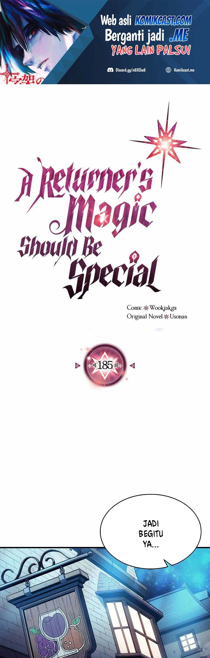 Komik A Returner's Magic Should Be Special Chapter 185 gambar nomor 1