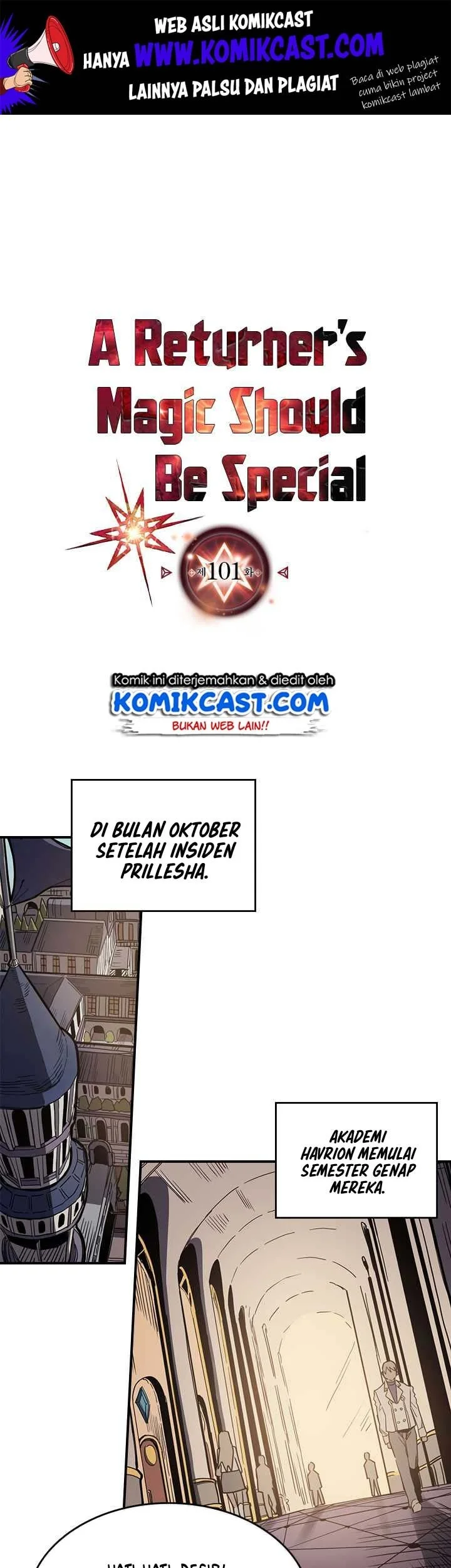 Manhwa A Returner's Magic Should Be Special Chapter 101 gambar nomor 2